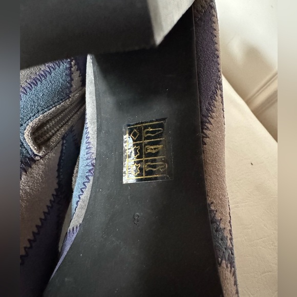 NIB Jeffrey Campbell Versus Boots in Blue Multi - Picture 7 of 13